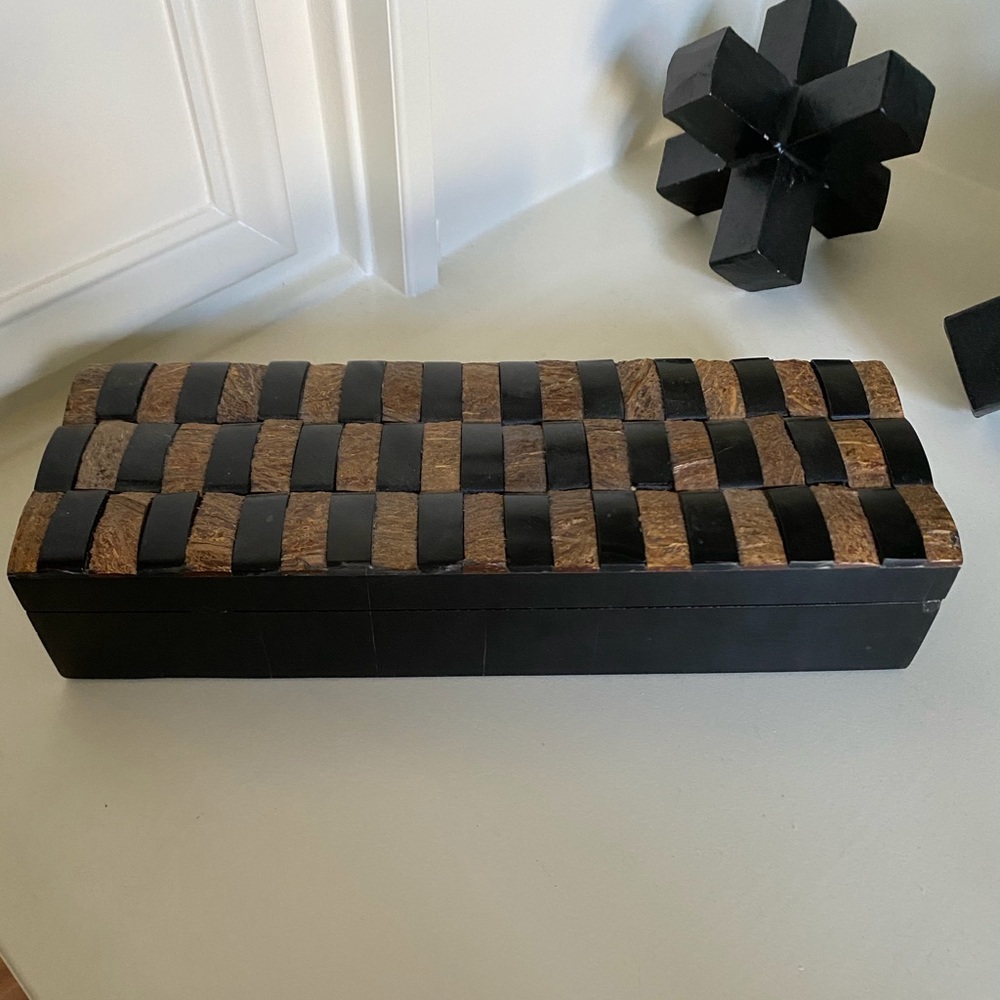 Black Horn Inlaid Decorative Box
